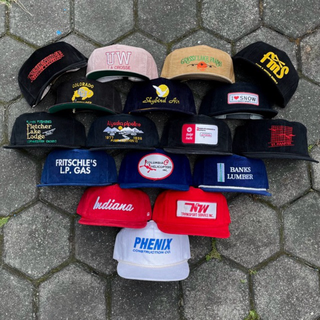 Topi Vintage Ropehat Corduroy Second Original 90s Style