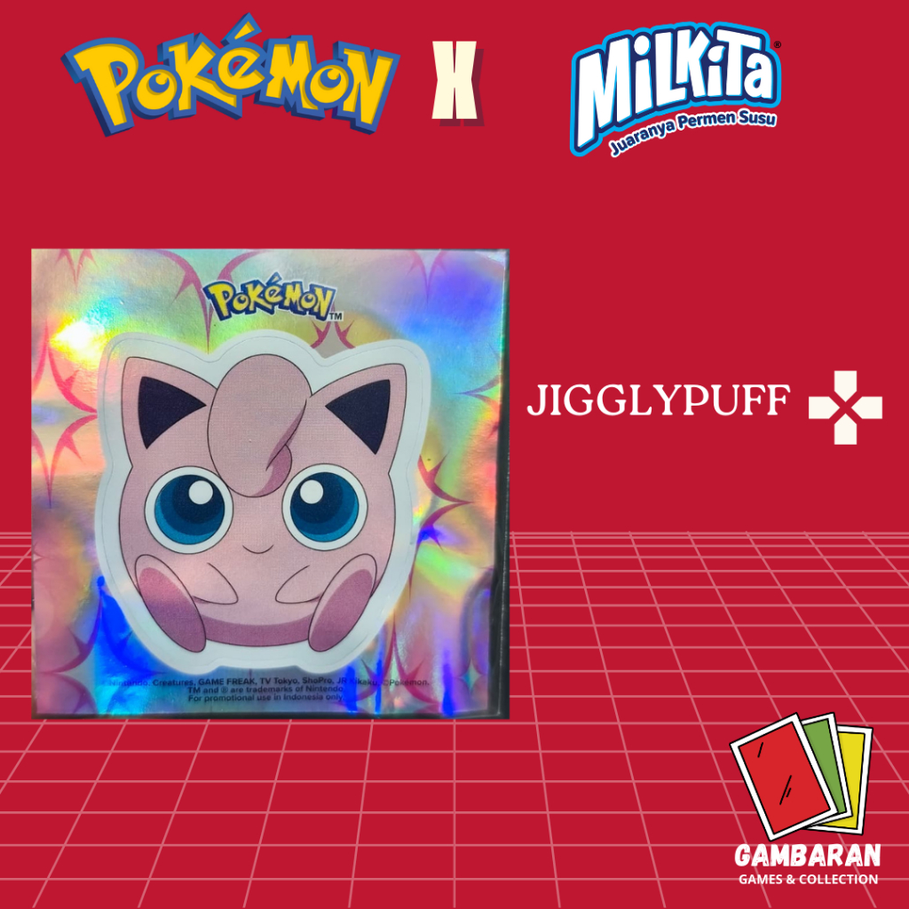 Jigglypuff Stiker Pokemon Milkita Promo Koleksi Limited