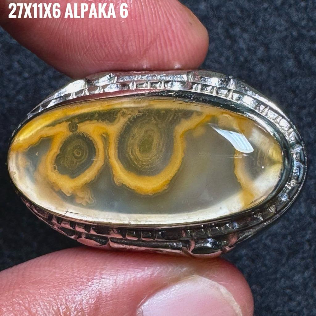 Cincin Batu Akik Natural Lafadz Allah