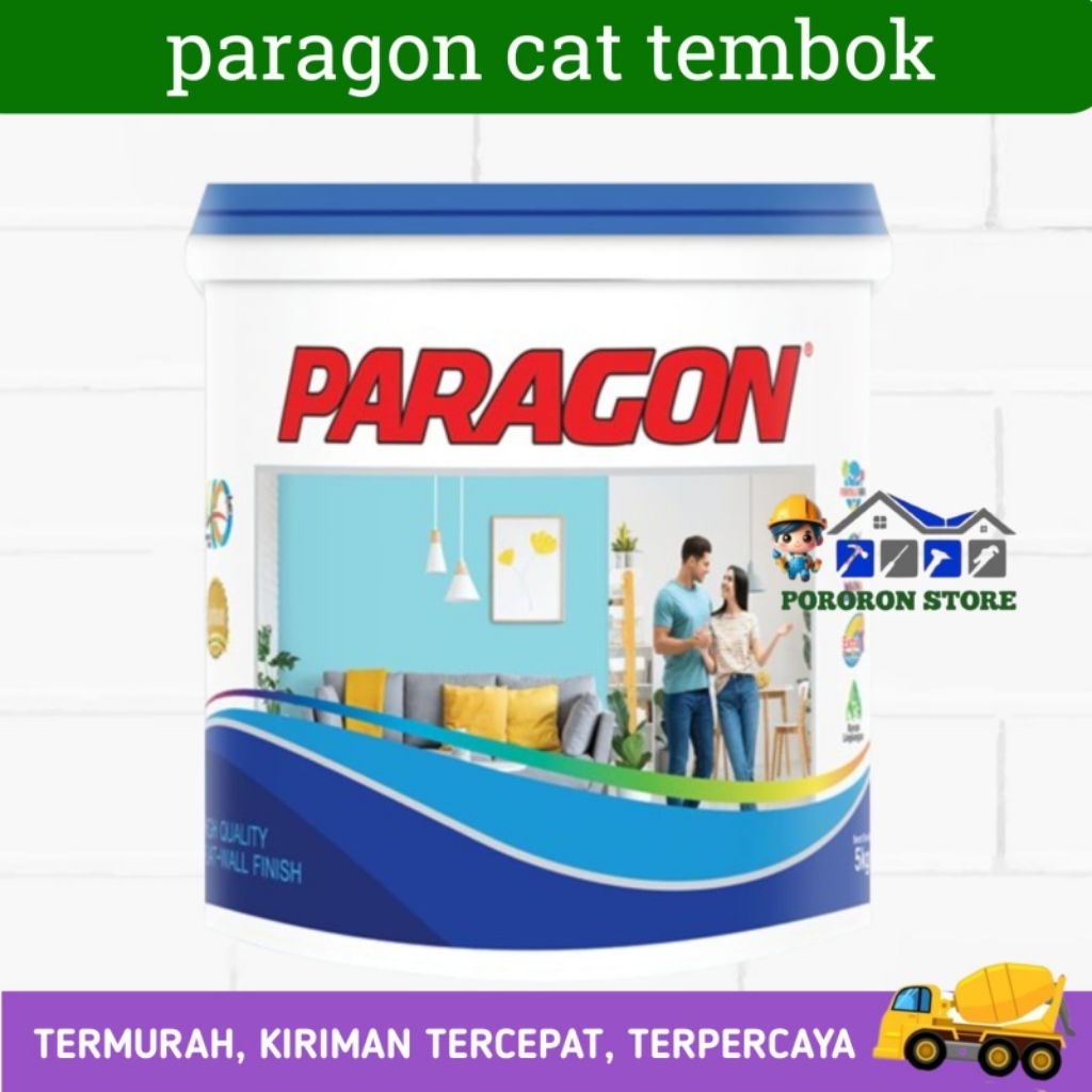 paragon cat tembok 5 KG paragon vynil Acrylic Emulsion paint