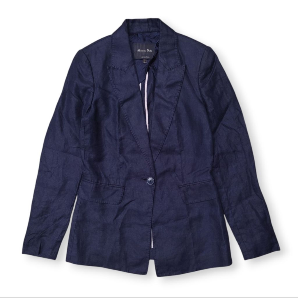 Massimo Dutti Linen Blazer Jacket
