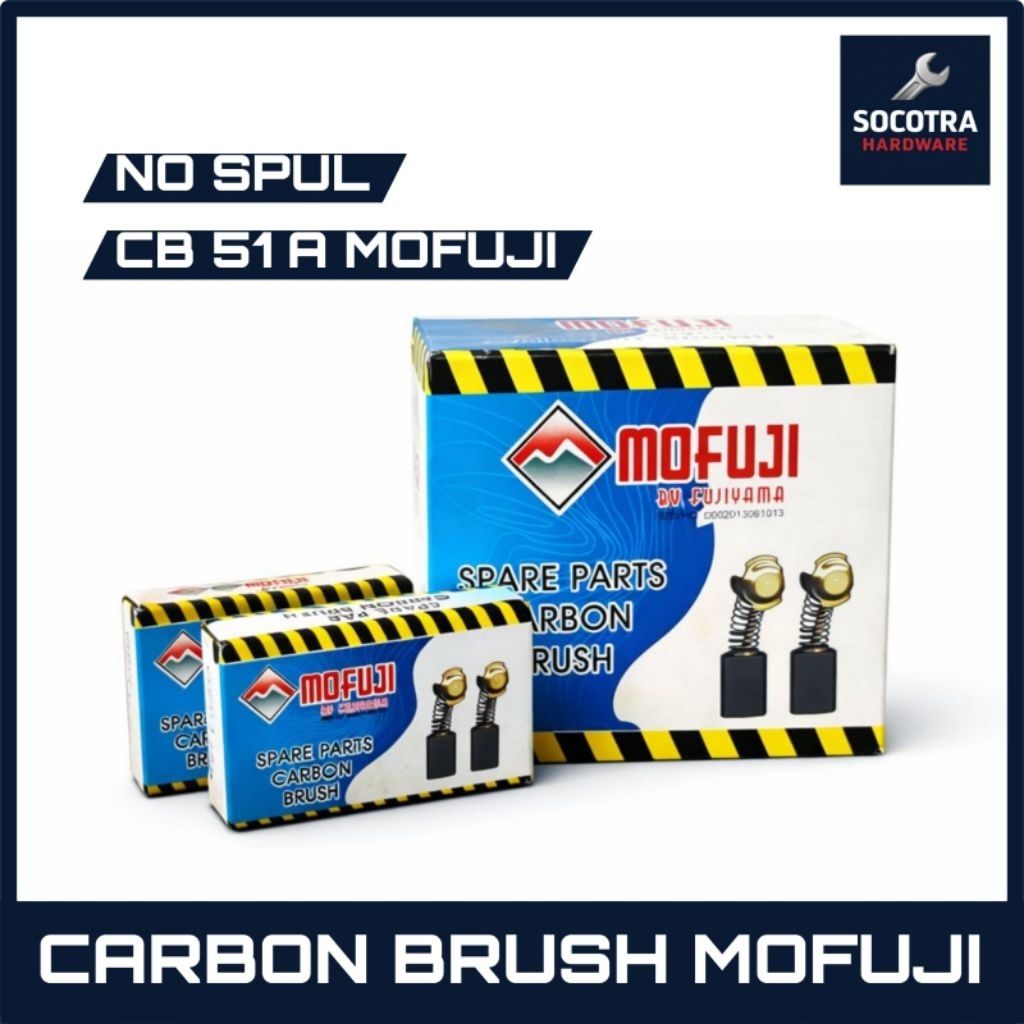 Carbon Brush Mofuji CB 51 A - Kul Spul Arang Serut Kayu Mofuji