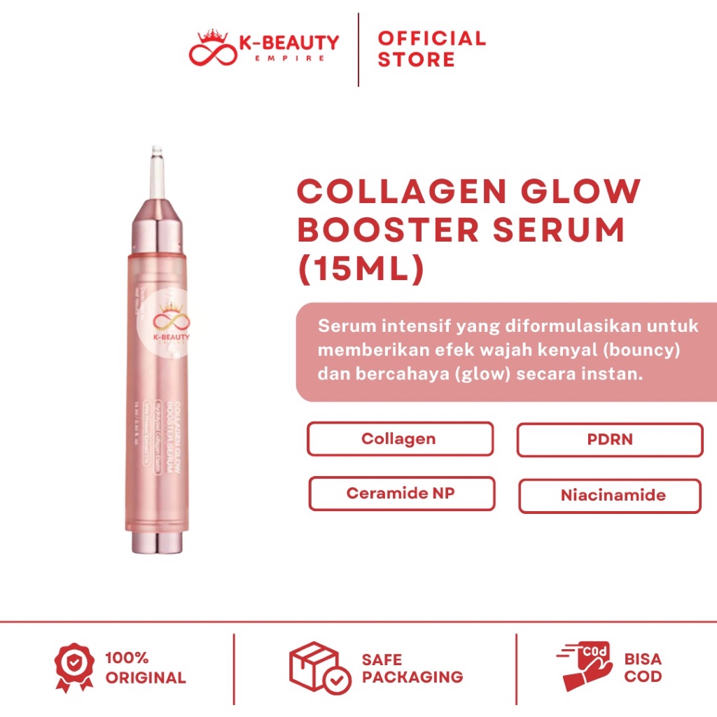 [100% ORI] READY STOK MEDICUBE COLLAGEN GLOW BOOSTER SERUM 15ML