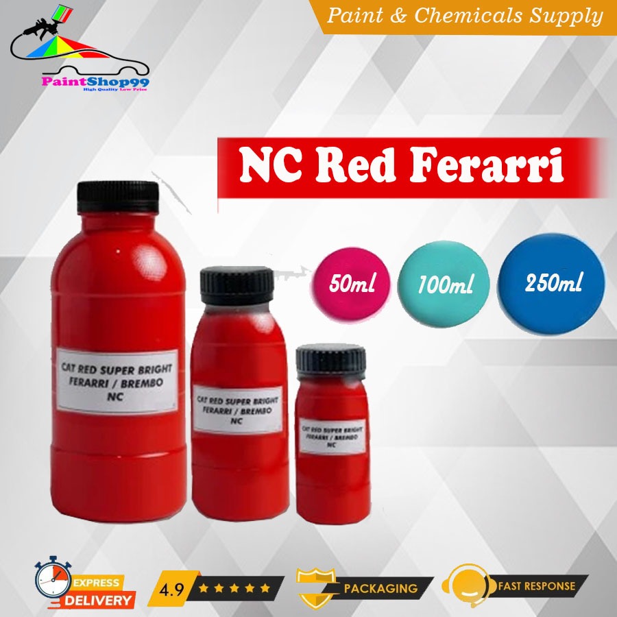 Cat Duco Merah Ferarri Cat Mobil Motor 100ml 250ml