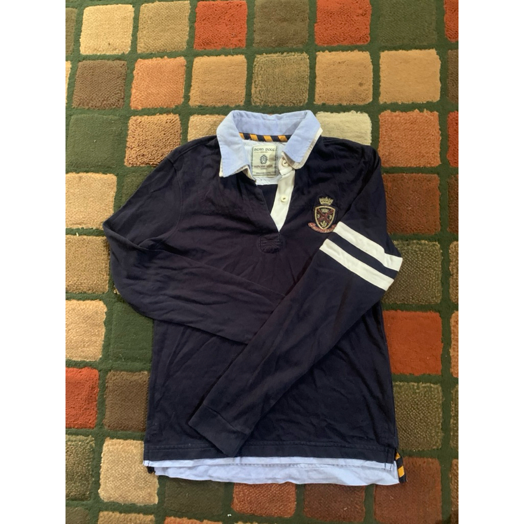 KAOS TANGAN PANJANG KAOS POLO VINTAGE WANITA BEAN POLE