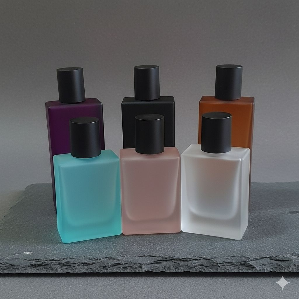 Botol parfum warna hrms 30ML semi pres botol kaca import