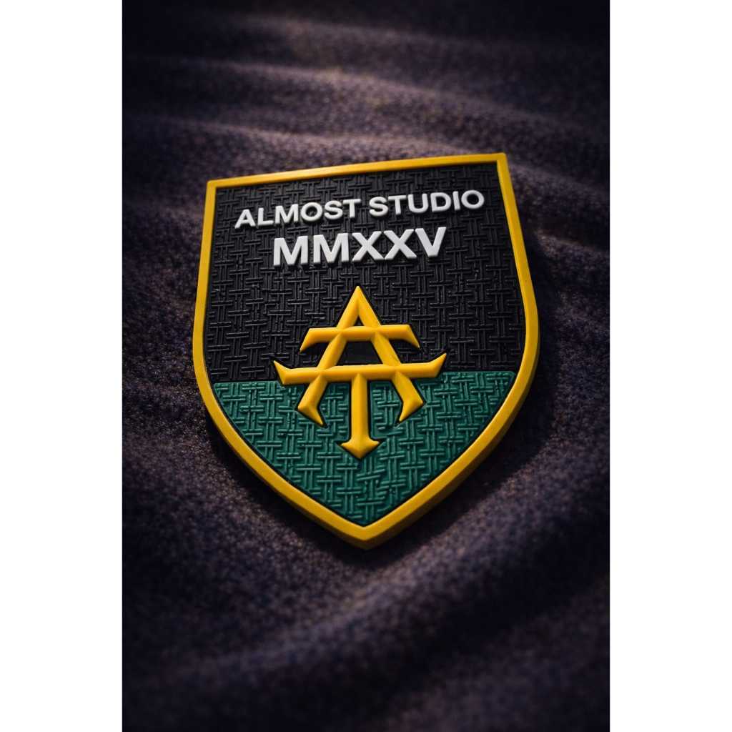 Logo Custom 3D Karet Silikon Patch Jersey Emblem Bahan Sintetis Ukuran Standar