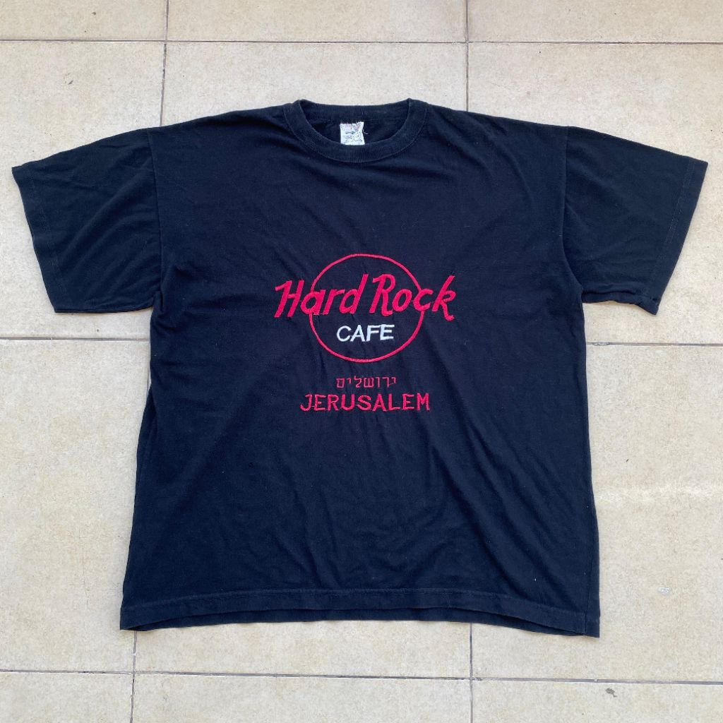 Kaos Hard Rock Cafe Jerusalem by holy land Tshirt murah. Jual kaos hard rock cafe murah