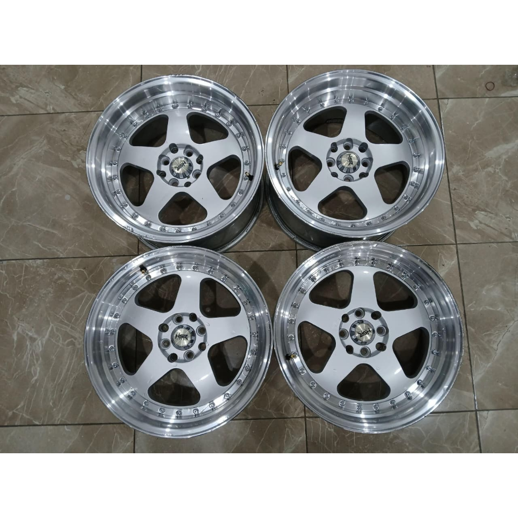 VELG MOBIL BEKAS hsr burn ring 17x85 95 lubang 4x100 4x114 murah berkualitas