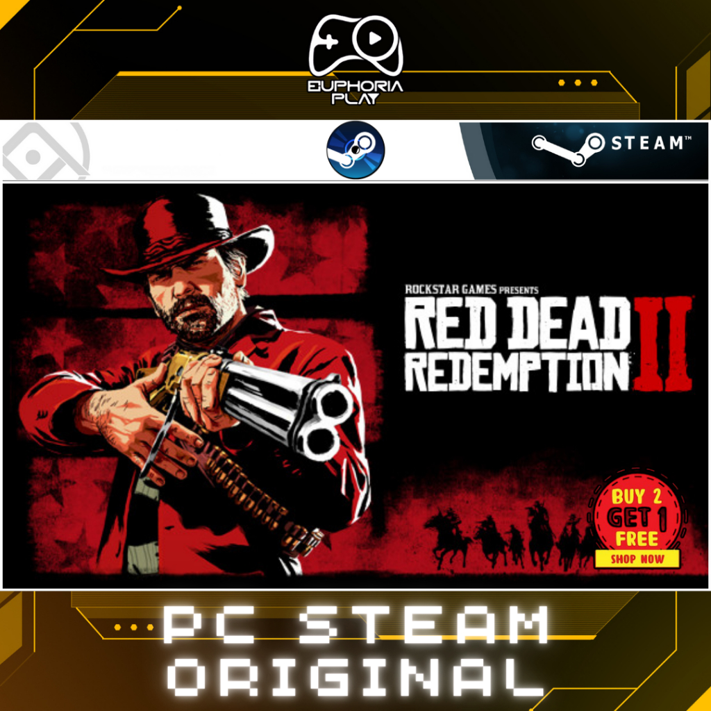 Red Dead Redemption 2 – Game PC Steam (Original) | Full Update DLC | Akun Steam Pribadi