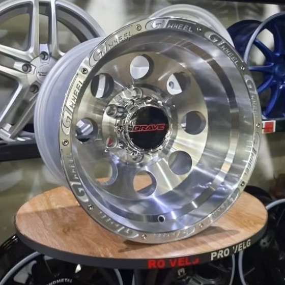 Velg Mobil Offroad Ring 15 Lebar 10 PCD 6×139.7 GT Racing Offroad Wheel BRAVE 741