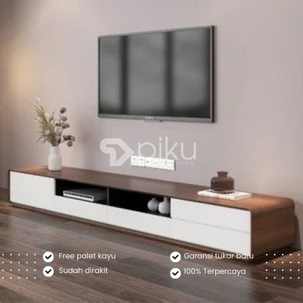Meja Tv Minimalis Panjang / Meja Tv Lowboard