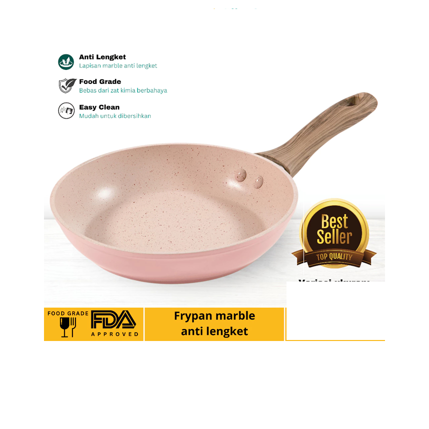 Ubtan Mart || Granite Frypan Mini Anti lengket Marble | Premium Cookware | Penggorengan