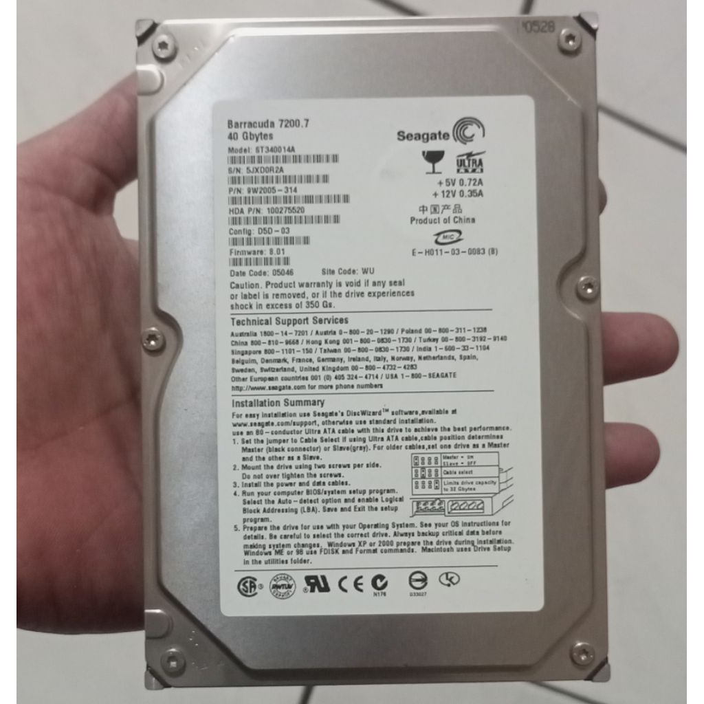 HDD PC IDE Seagate 40GB & 80GB. Sentinel 100/100 REAL