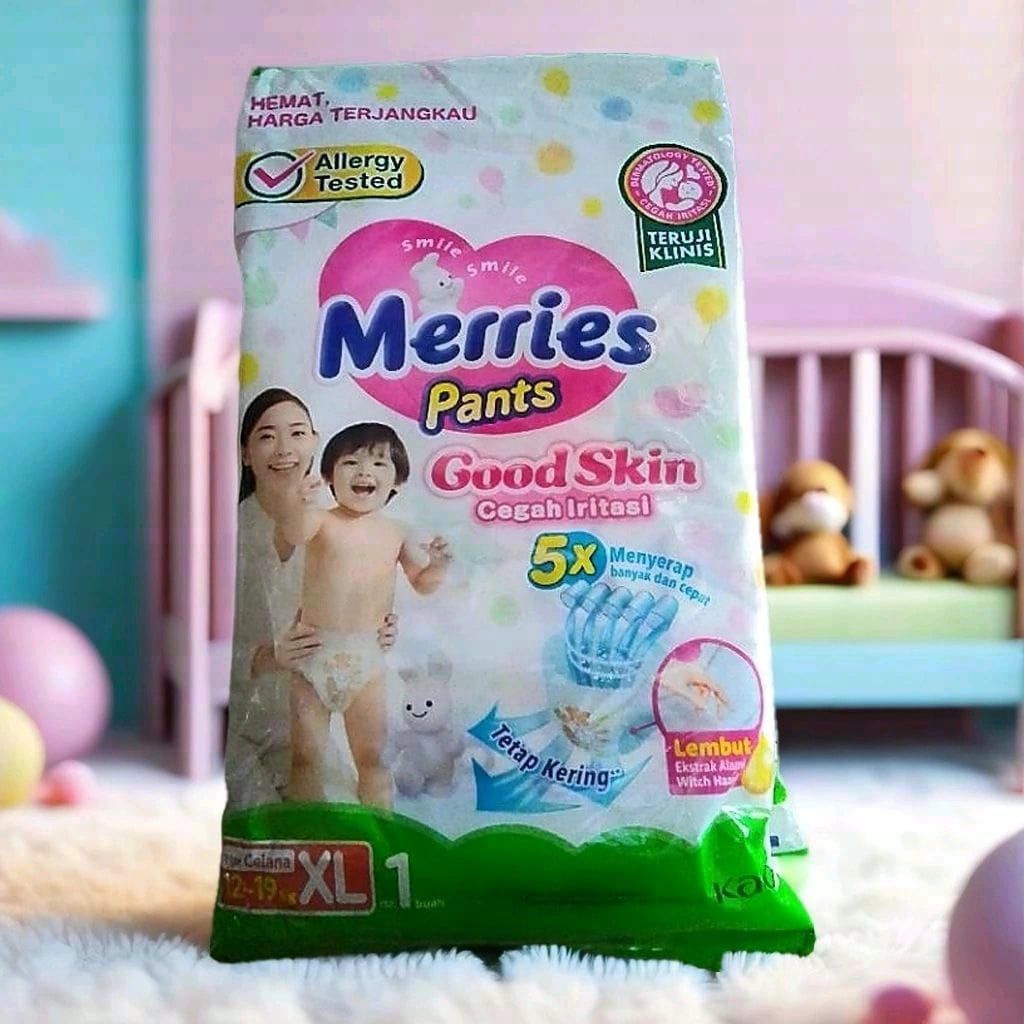 merries pants Good skin sachet S/M/L/XL- Popok bayi eceran satuan