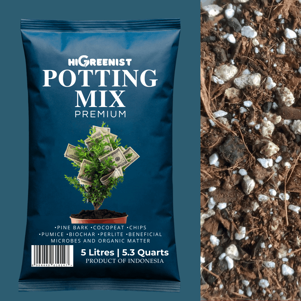 Potting Mix Premium (5L & 20L Bag) - Media Tanam Tanaman Hias Alocasia, Begonia, Calathea, Colocasia