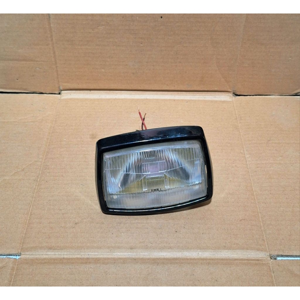 Lampu depan headlamp frame hitam suzuki rc100, bravo, rc dk original