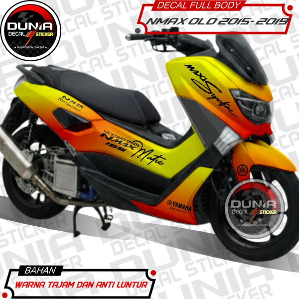 Decal Fullbody Yamaha N max Old Gradasi 2 Warna Vinyl Tahan Lama Tahan Gores Decal NmaxOld polos Sti