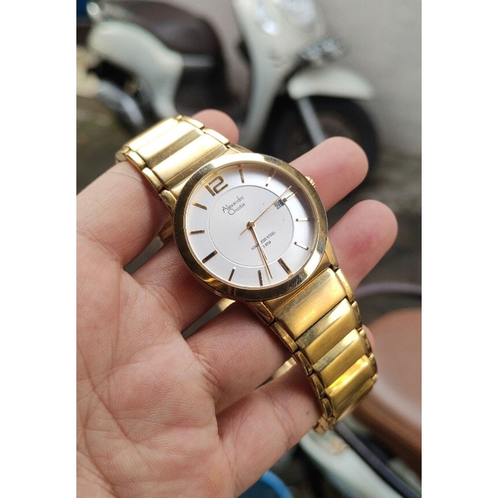 jam tangan original Alexandre Christie pria second bekas preloved