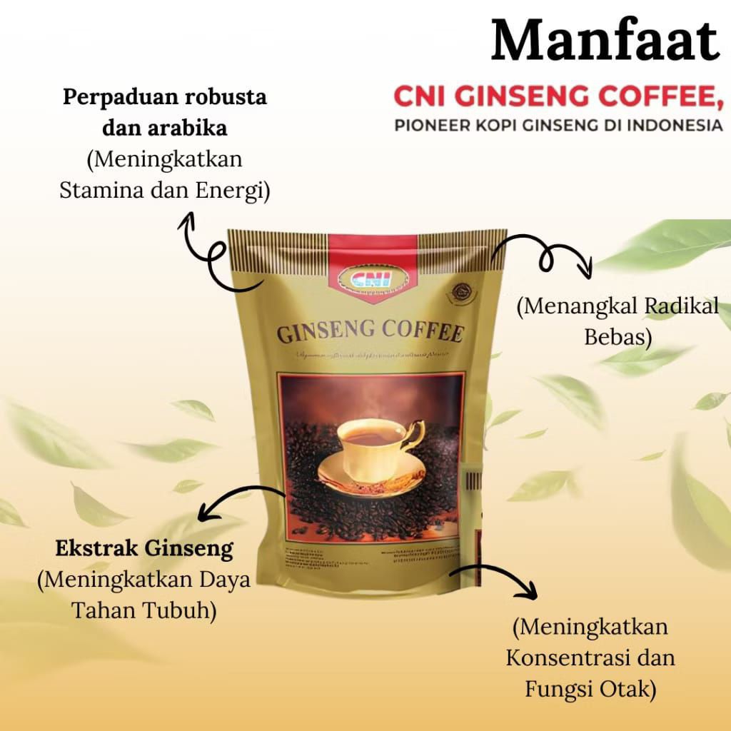 kopi sehat gingseng/CNI gingseng coffee