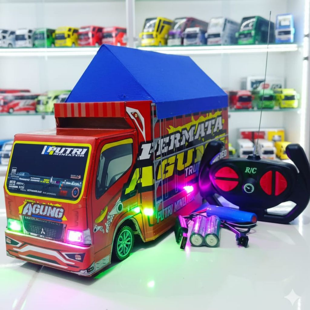 miniatur truk remotan