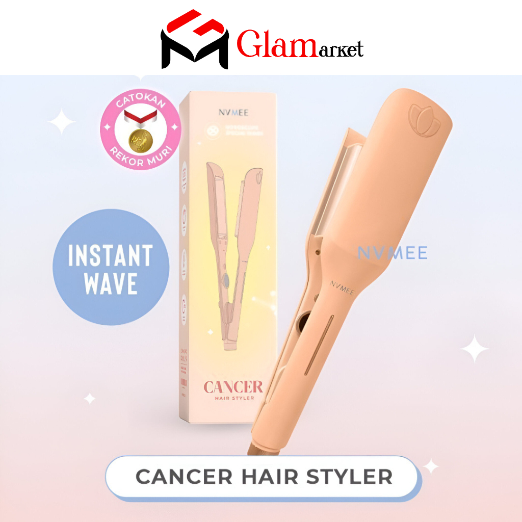 GLAM - NVMEE Catokan Wave Mermaid Cancer Hair Styler - Catokan Rambut Gelombang Mermaid