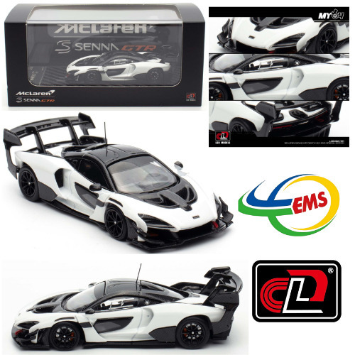 LCD64024-WH - LCD MODELS 1/64 McLaren Senna GTR White HEC 2025 Special Edition