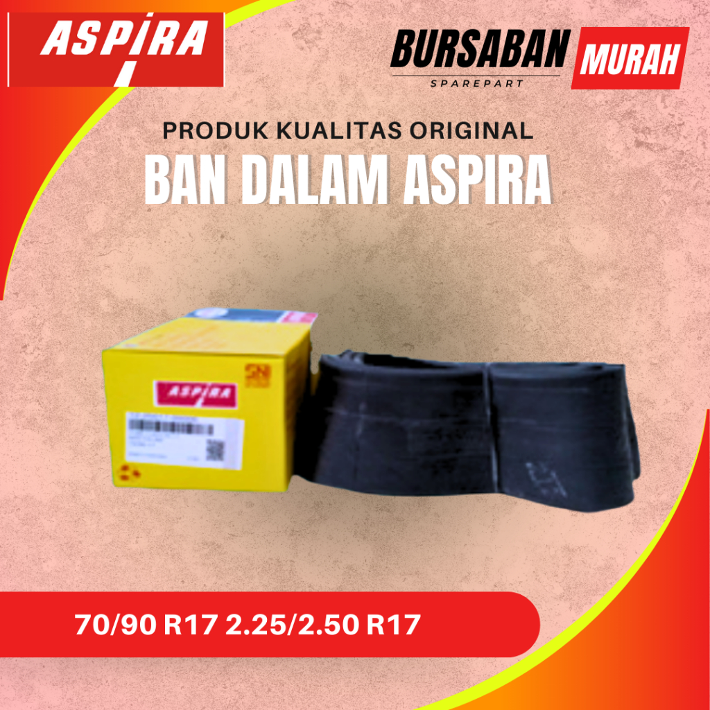 Ban Dalam Aspira 70/90 R17 2.25/2.50 R17 Original Murah