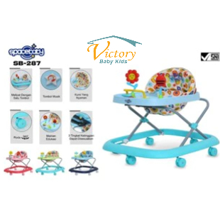 Spacebaby Baby Walker SB - 287 Baby Walker - Kereta Dorong  Bayi