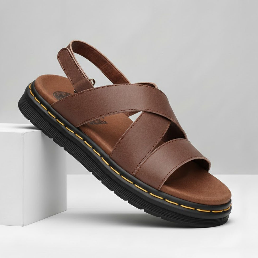 Sandal Kulit Asli Pria Kekinian Docmart - SHAKA