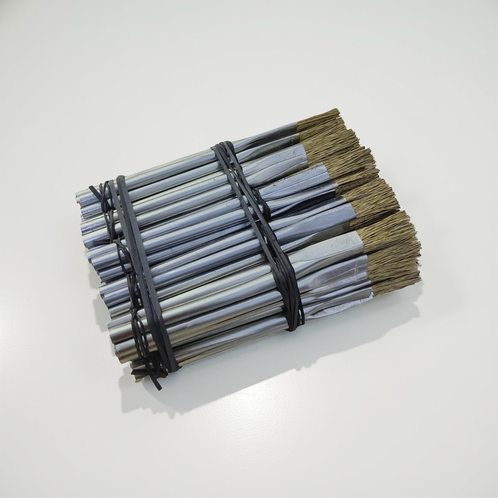 Kuas Kawat 100 Pcs Pensil Kuas Sikat Kawat