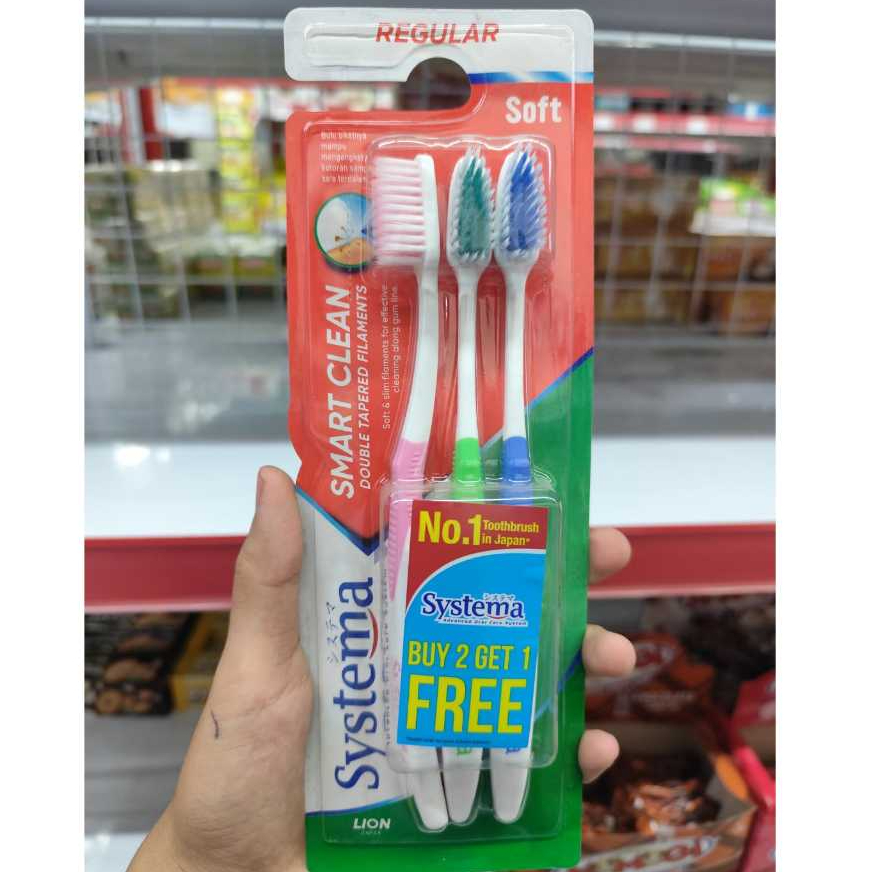 SYSTEMA SIKAT GIGI SMART CLEAN ISI 3