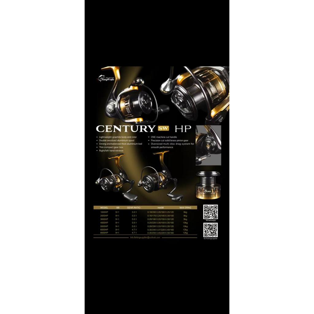 reel ANYFISH CENTURY SW power handle 1000-8000HP