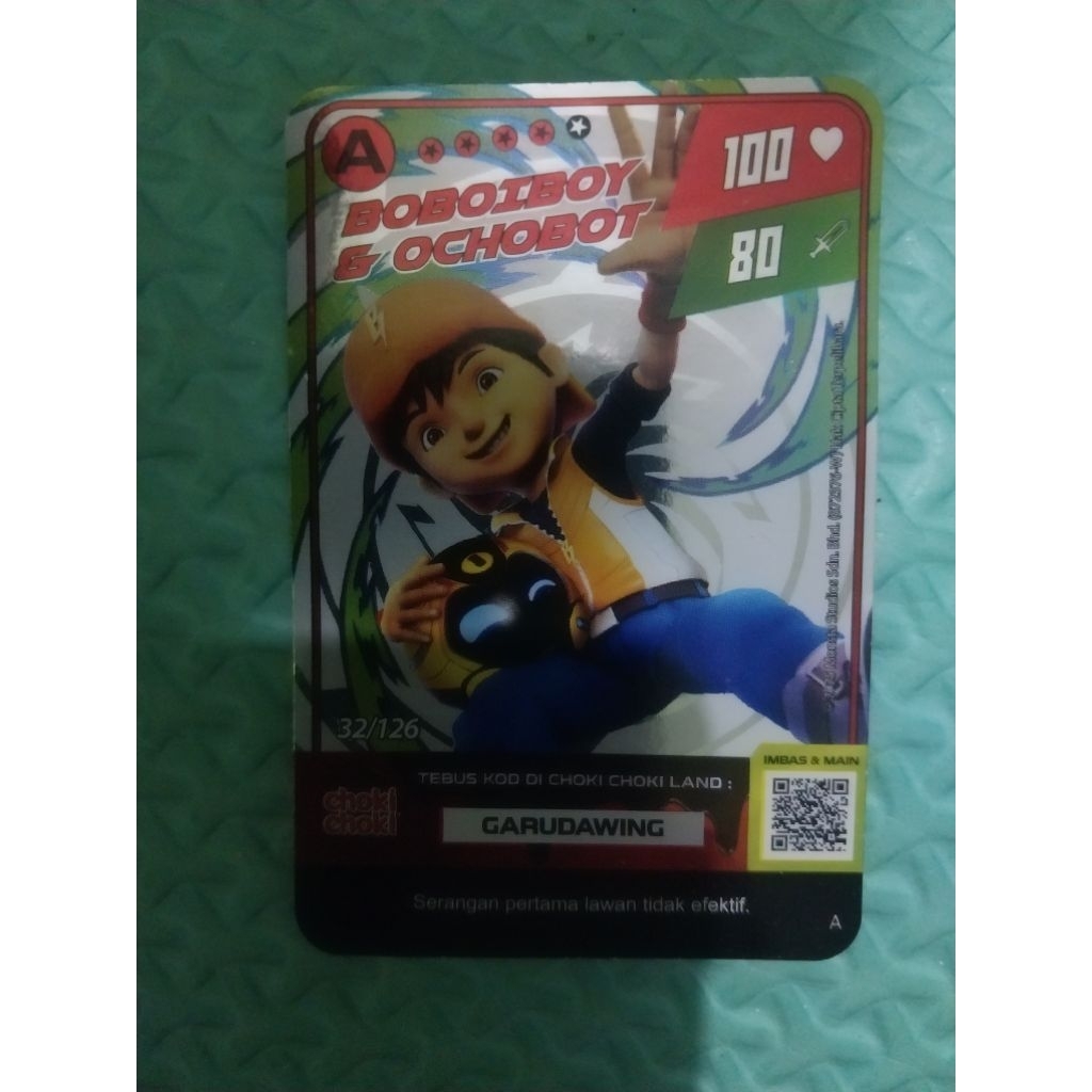 MONSTA GALAXY CARD KARTU BOBOIBOY HOLOGRAM ASLI CHOKI