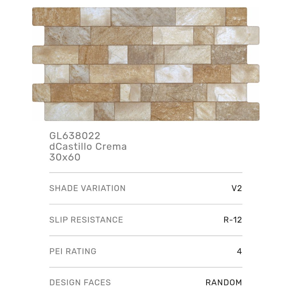 Keramik Roman 60x30 dCastillo Crema