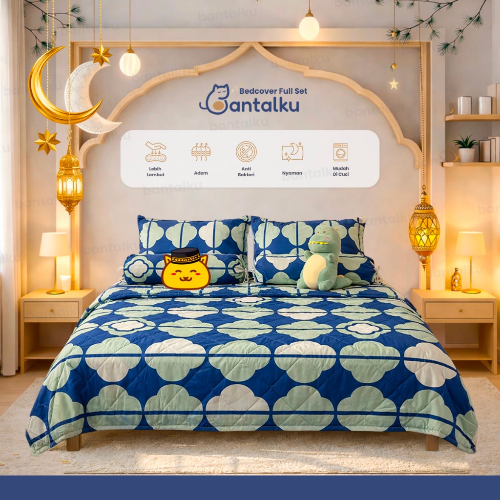 [INACTIVE] Bantalku - Set Bedcover Sprei Sarung Bantal & Guling / Set Sprei Lengkap dan Selimut Baha
