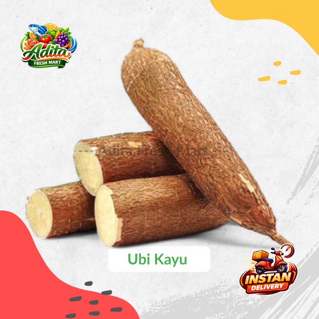 Ubi Kayu Renyah Fresh | Ubi Kayu | Ubi Roti