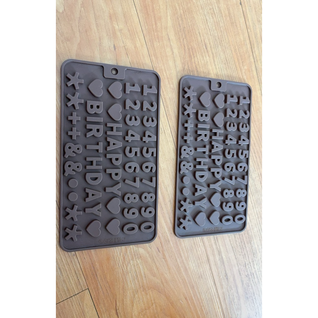 cetakan coklat & puding (huruf angka)