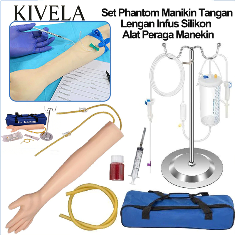 [COD/READY/Garansi] 1 Set Phantom Manikin Tangan / Lengan Infus Silikon / Alat Peraga Manekin WSW