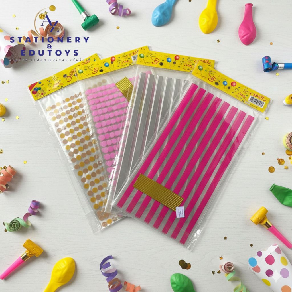 Plastik Snack Ulang Tahun / Kantong Ikat Plastik Ulang Tahun / Plastik Ultah / Plastik Souvenir