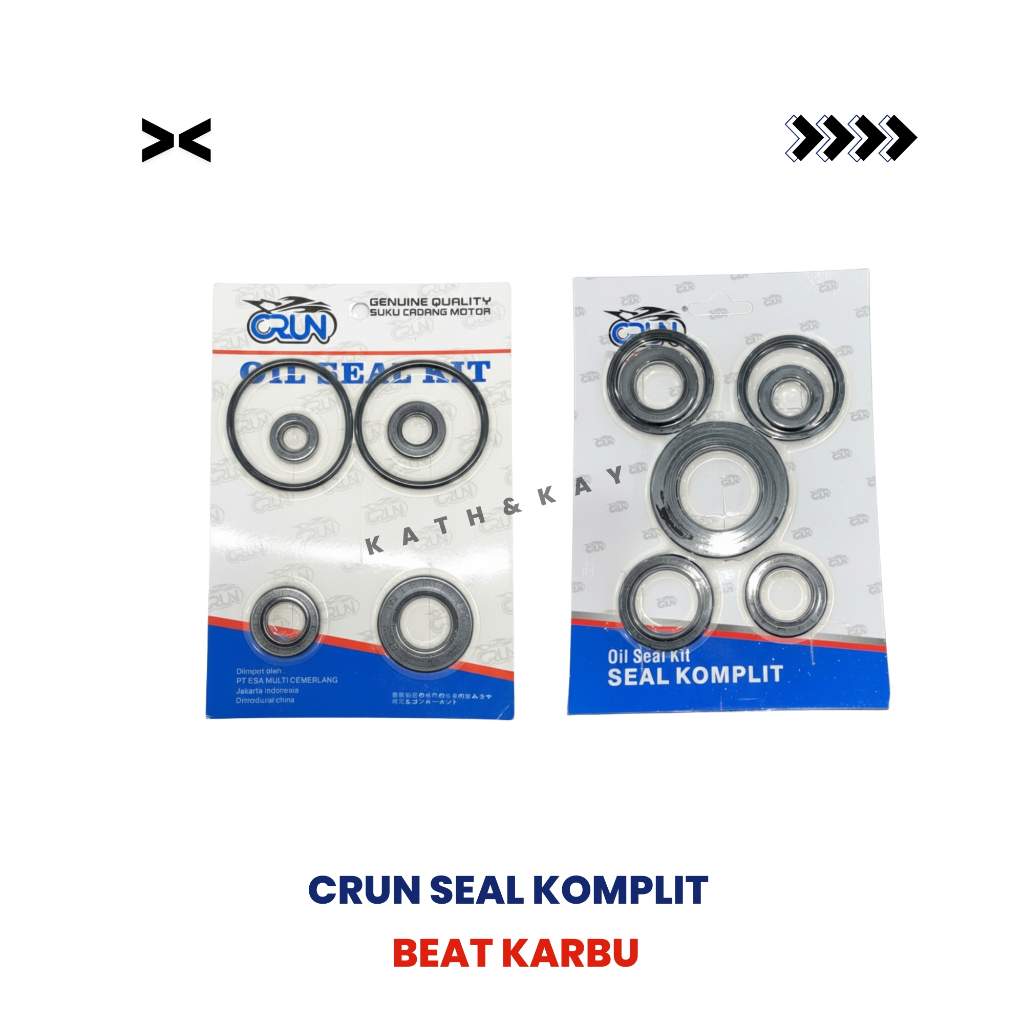 Seal Komplit CRUN Beat Karbu / Oil Seal Kit Beat