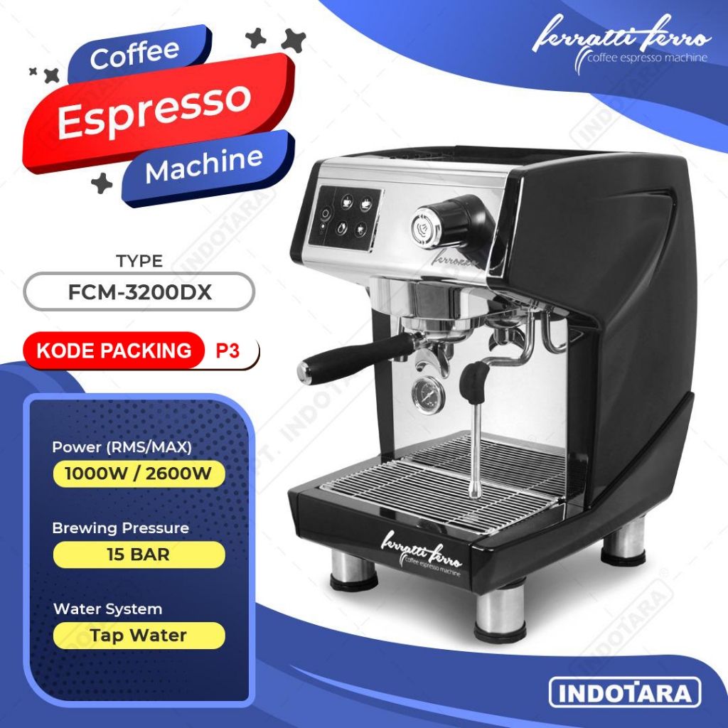 Mesin Kopi Espresso / Espresso Machine Ferratti Ferro FCM3200DX