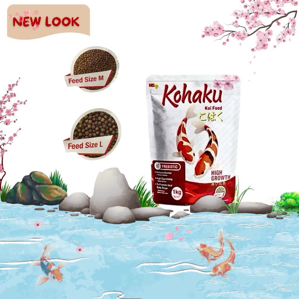 MAKANAN IKAN KOI KOHAKU HIGH GROWTH 1KG