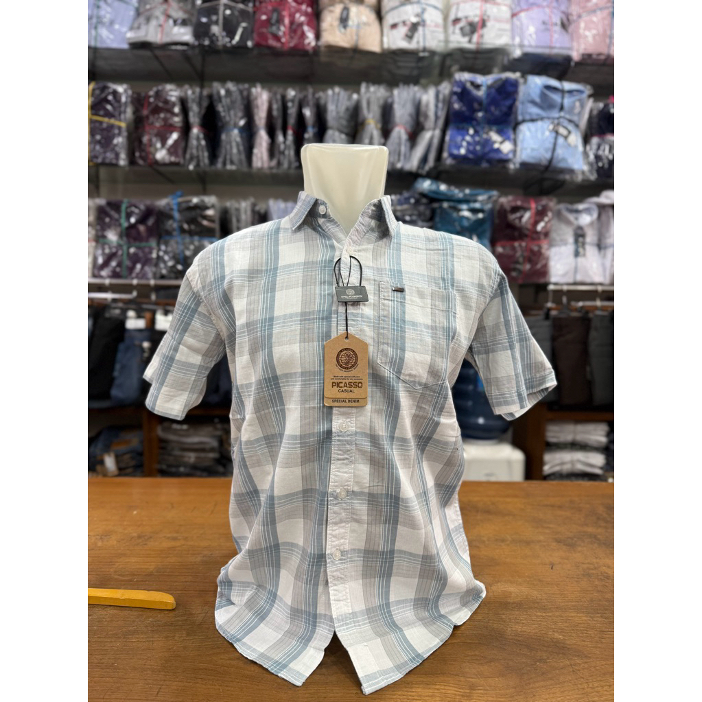 Kemeja PICASSO Slim Fit Original | Kemeja Pakaian Pria Dewasa
