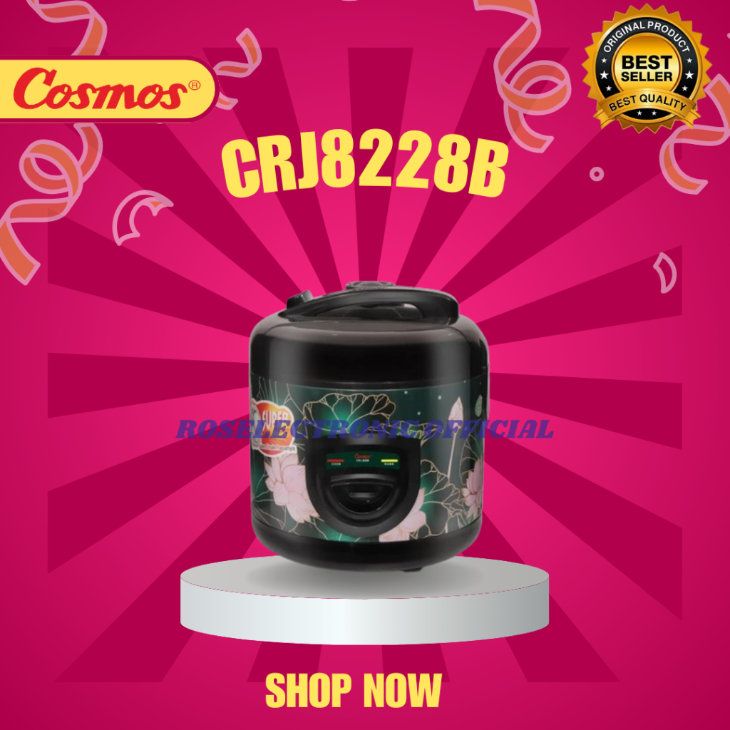 COSMOS RICE COOKER NON STICK CRJ8228B 2L/CRJ-8228B/CRJ-8228-B/CRJ-8228/CRJ 8228/CRJ 8228 B/CRJ8228B