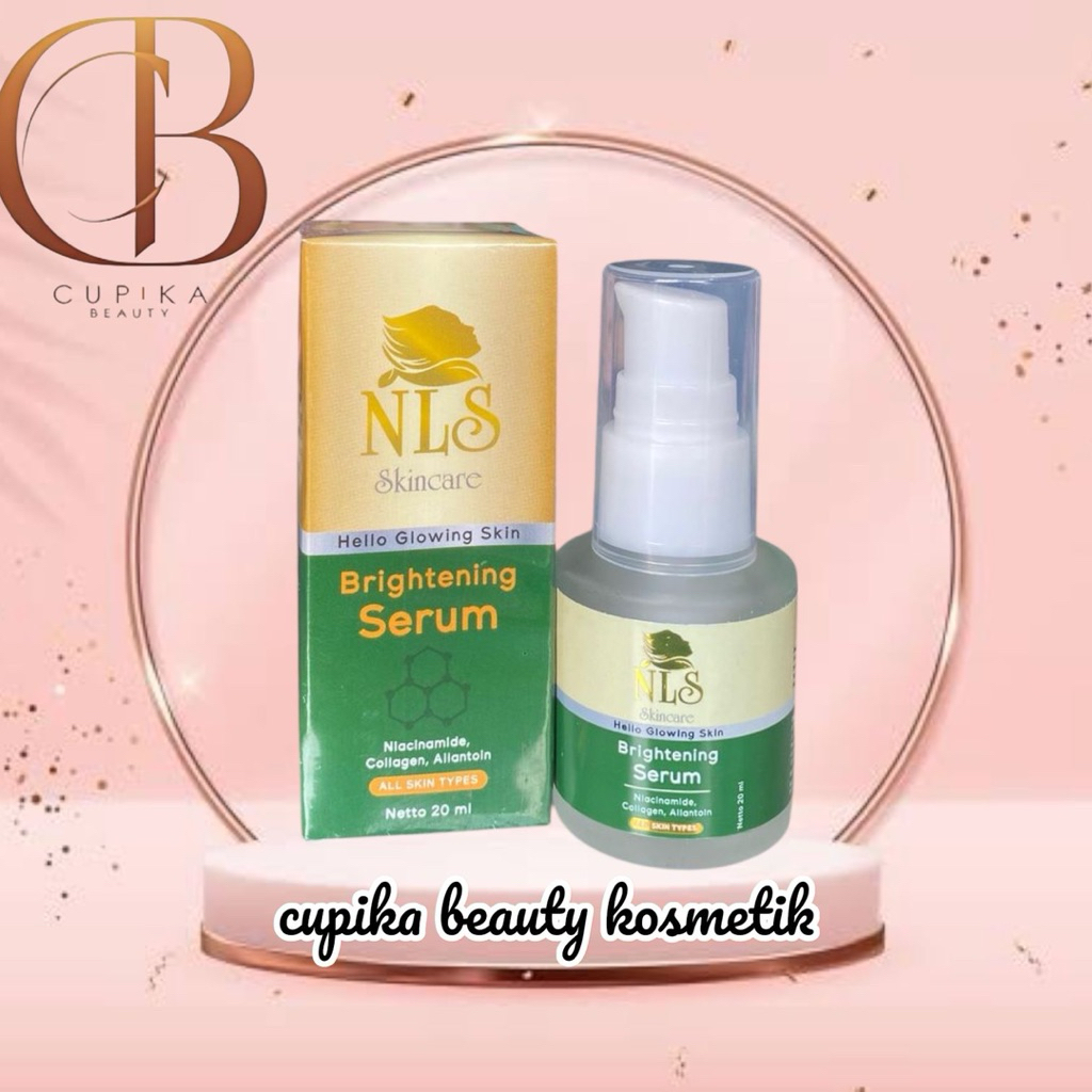 ku] NLS skincare hello glowing skin brightening serum 20 ml cerah lembab dan kulit kenyal