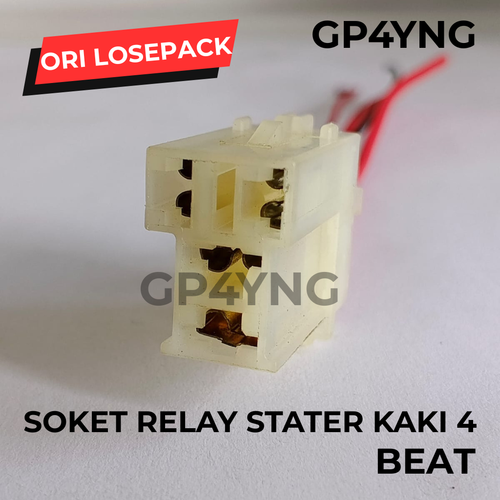 SOKET RELAY STATER BEAT KAKI 4 ORI LOSEPACK