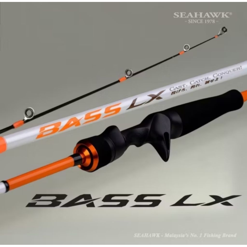 Joran Pancing BC Baithcasting Seahawk Bass LX 180 cm 6--16 lb  Ring Fuji Solid Carbon