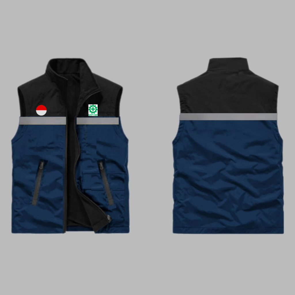 ROMPI PARASUT SAFETY FIRST K3 / JAKET SERAGAM SAFETY CUSTOM SABLON / JAKET K3 / JAKET SAFETY K3 MODE