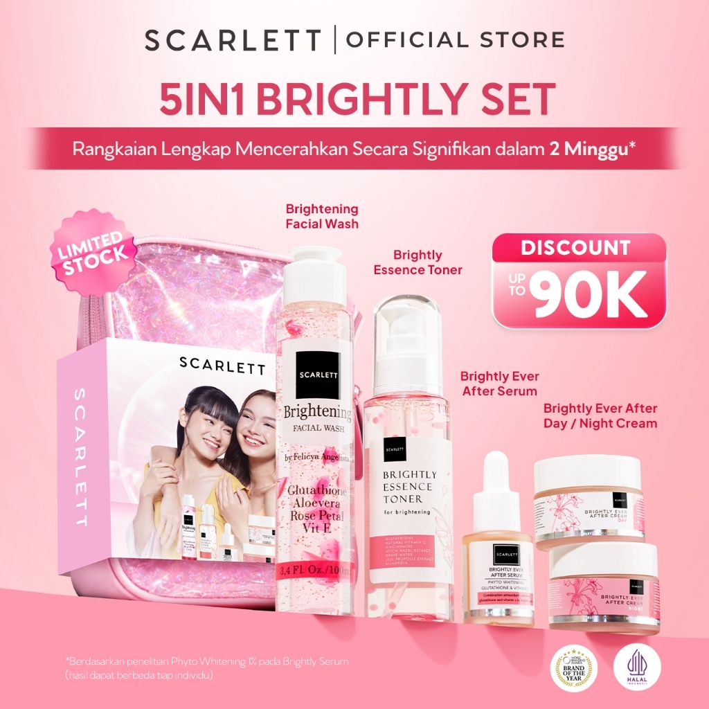 [PROMO] Scarlett Facecare Series PAKET untuk Membantu Mencerahkan Wajah , Menghilangkan Jerawat, Men